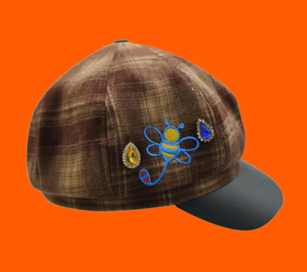 ISB Eye X Bee Newsboy Cap Brown