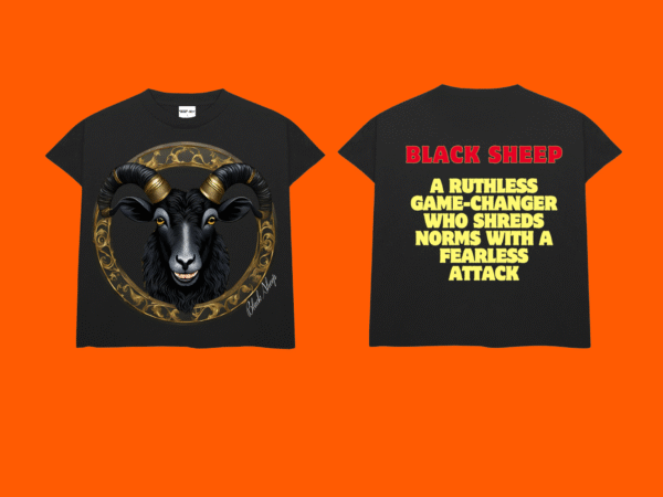 ISB X Savage Couture - Black Sheep Armless Collab - Charcoal Black